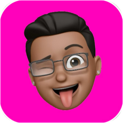 Memoji do Enrico piscando e mostrando a língua
